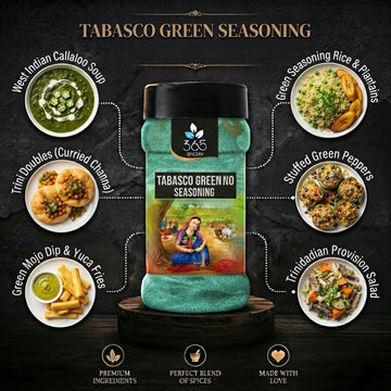 TABASCO GREEN SEASONING | Zesty Jalapeno Spice | Vegan | No MSG | Natural Ingredients | 365 Spicery