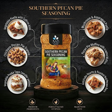SOUTHERN PECAN PIE SEASONING | Gourmet Dessert Spice | Natural Ingredients | No MSG | Vegan | 365 Spicery