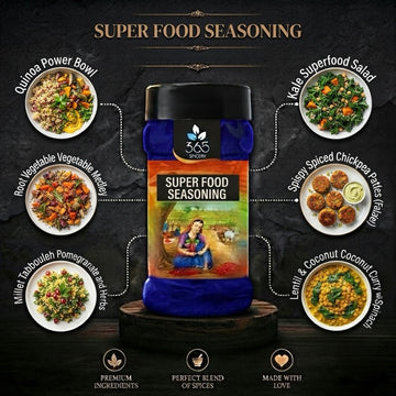 SUPER FOOD SEASONING | Healthy Herb & Spice Mix | Vegan | Gluten-Free | No Artificial Flavours | 365 Spicery
