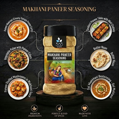 MAKHANI PANEER SEASONING | Rich Indian Gravy Spice | Gluten-Free | No Artificial Flavours | 365 Spicery