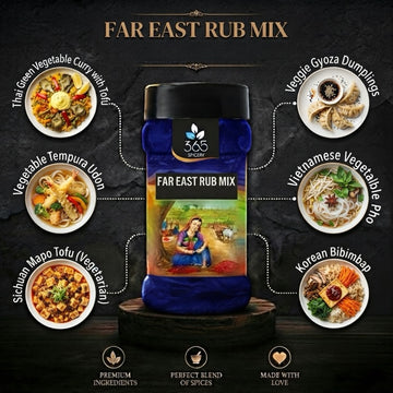 Far East Rub Mix | Savoury Asian Fusion Seasoning | Gluten-Free | No MSG | Made in India | 365 Spicery