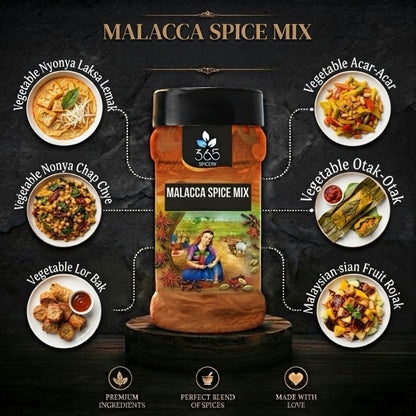 Malacca Spice Mix | Bold Southeast Asian Blend | Gluten-Free | No MSG | Made in India | 365 Spicery