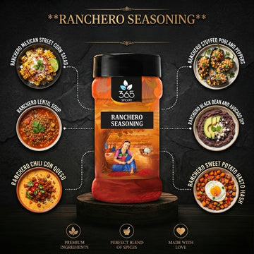 RANCHERO SEASONING | Savoury Tex-Mex Spice Mix | No Artificial Colours | Vegan | 365 Spicery
