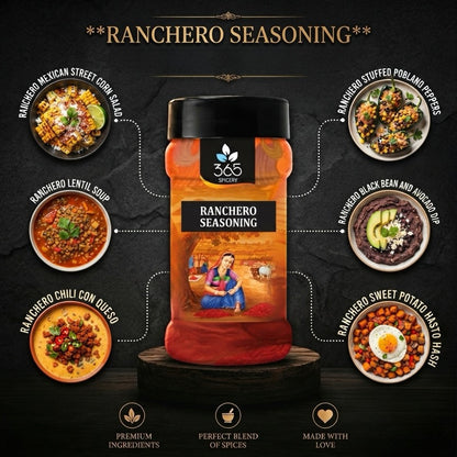 RANCHERO SEASONING | Savoury Tex-Mex Spice Mix | No Artificial Colours | Vegan | 365 Spicery