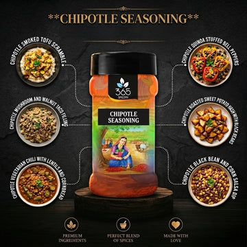 Chipotle Seasoning | Smoky Spicy Mexican Chili Blend | Gluten-Free | No MSG | 365 Spicery