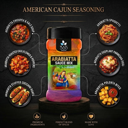AMERICAN CAJUN SEASONING | Classic Bold Spice Blend for Snacks | No MSG | Natural Ingredients | 365 Spicery