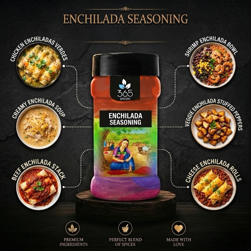 Enchilada Seasoning | Authentic Mexican Spice Blend | Gluten-Free | Natural Ingredients | 365 Spicery