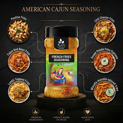 AMERICAN CAJUN SEASONING | Classic Bold Spice Blend for Snacks | No MSG | Natural Ingredients | 365 Spicery