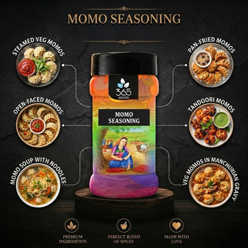 Momo Seasoning | Tangy & Spicy Street Food Blend | Vegan | No Artificial Colours | 365 Spicery