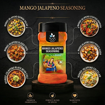 Mango Jalapeno Seasoning | Sweet & Spicy Fusion | Natural Ingredients | 365 Spicery