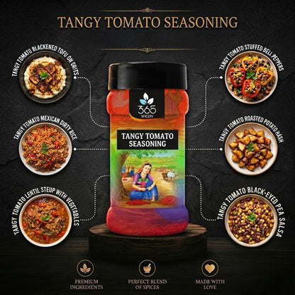 TANGY TOMATO SEASONING | Classic Snack Flavour | No Artificial Colours | 365 Spicery