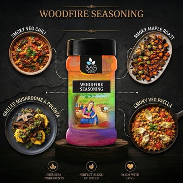 WOODFIRE SEASONING | Smoky BBQ Flavour | Natural Ingredients | Vegan | 365 Spicery