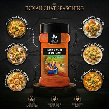 INDIAN CHAT SEASONING | Tangy Street Food Masala | Natural Ingredients | Vegan | 365 Spicery