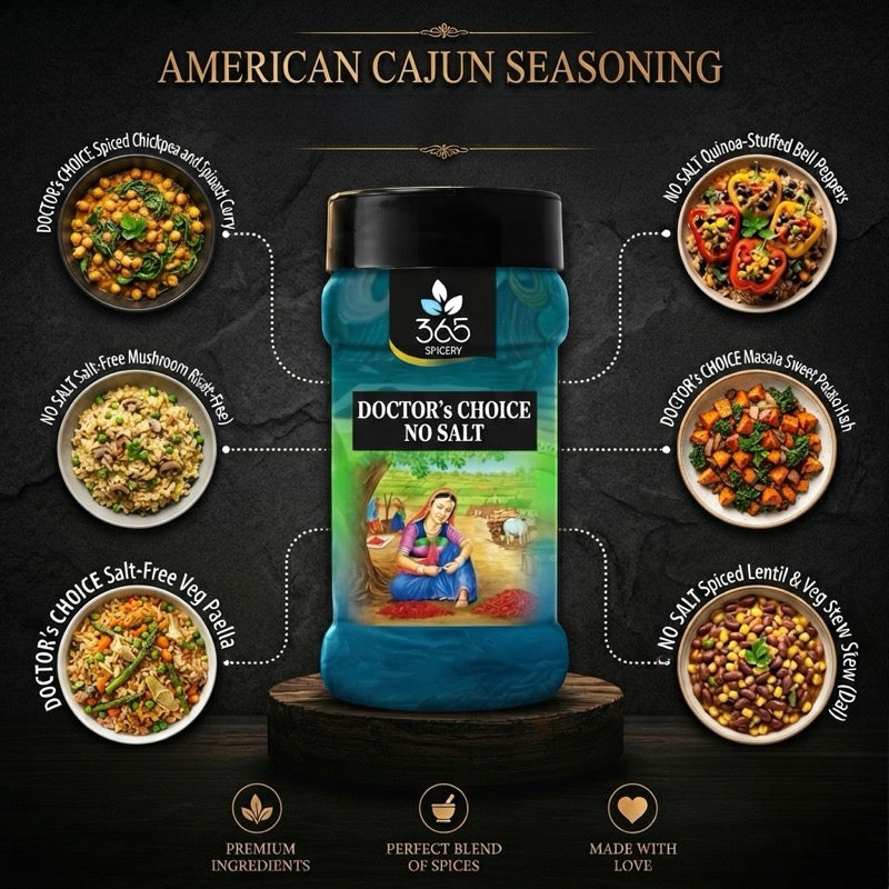AMERICAN CAJUN SEASONING | Classic Bold Spice Blend for Snacks | No MSG | Natural Ingredients | 365 Spicery