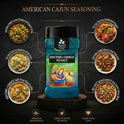 AMERICAN CAJUN SEASONING | Classic Bold Spice Blend for Snacks | No MSG | Natural Ingredients | 365 Spicery