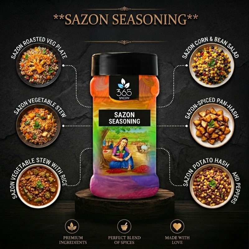 Sazon Seasoning | Savoury Latin Flavour Enhancer | Premium Quality | No MSG | 365 Spicery