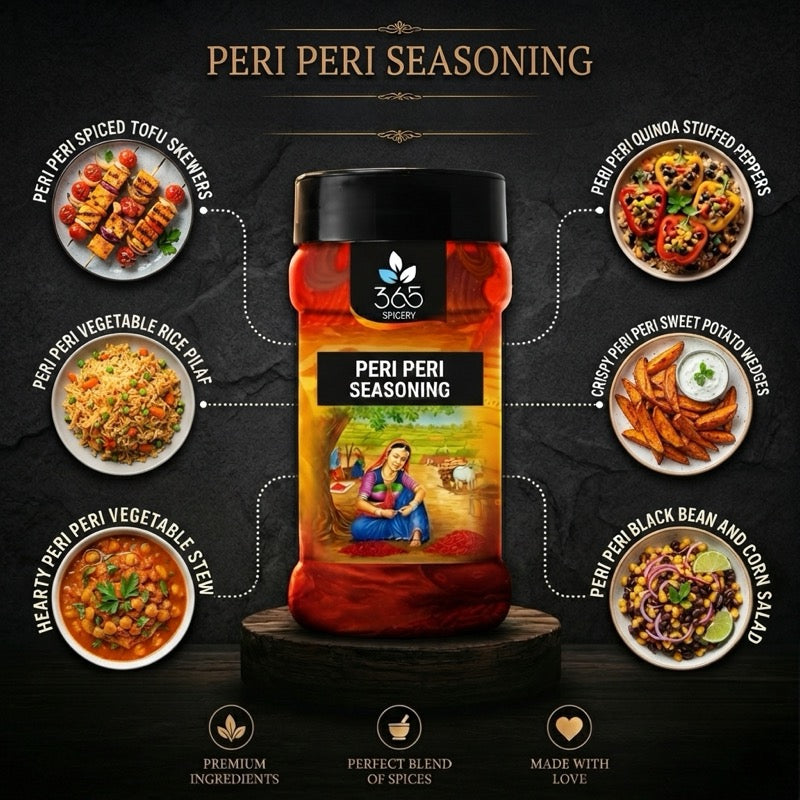 PERI PERI SEASONING | Fiery African Chilli Blend | No MSG | Gluten-Free | 365 Spicery