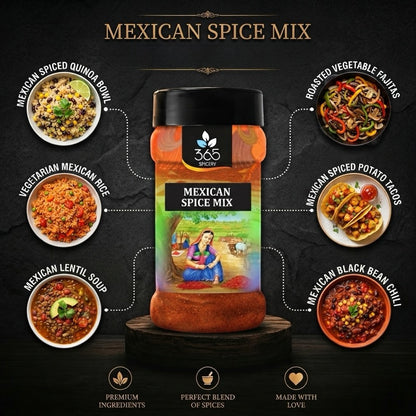 MEXICAN SPICE MIX | Bold Street Food Flavour | Gluten-Free | No Artificial Colours | 365 Spicery