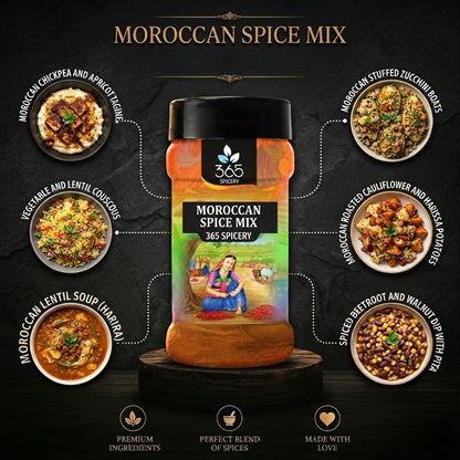 Moroccan Spice Mix | Authentic North African Blend | Premium Quality | Vegan | 365 Spicery