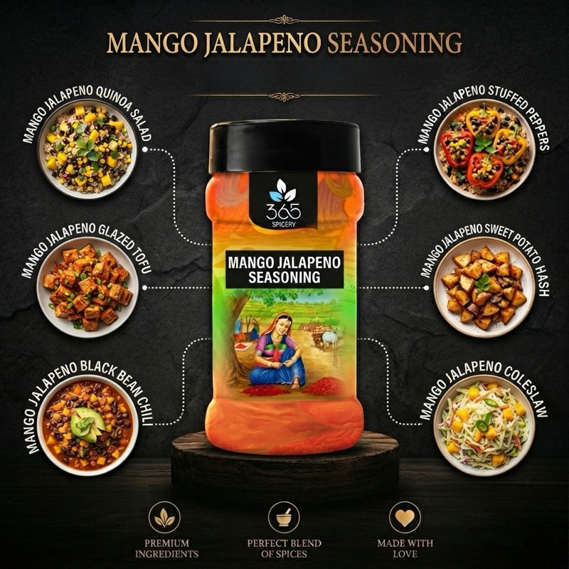 Mango Jalapeno Seasoning | Sweet & Spicy Fusion | Natural Ingredients | 365 Spicery