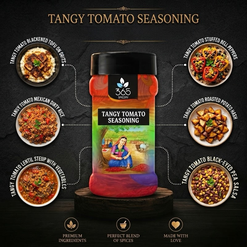 TANGY TOMATO SEASONING | Classic Snack Flavour | No Artificial Colours | 365 Spicery