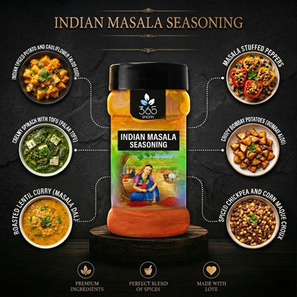 INDIAN MASALA SEASONING | Authentic Spice Blend | No Artificial Colours | 365 Spicery