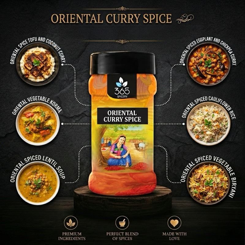 Oriental Curry Spice | Aromatic Asian Infusion | Natural Ingredients | Vegan | 365 Spicery