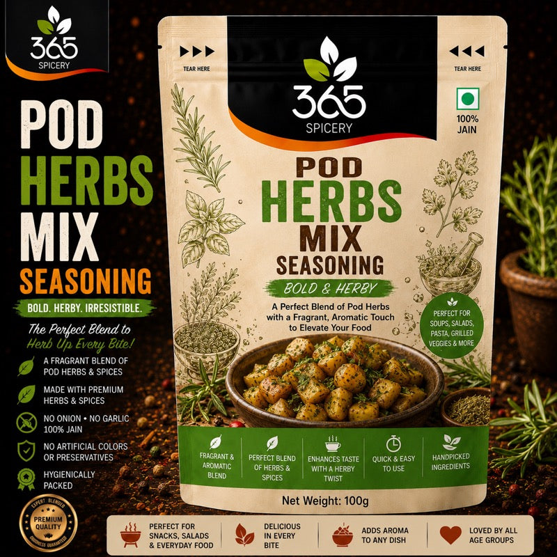 Pod Herbs Mix | Aromatic Culinary Herb Blend | Natural Ingredients | Gluten-Free | 365 Spicery