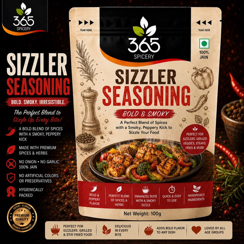 Sizzler Seasoning | Professional Grill & Roast Blend | Natural Ingredients | No MSG | 365 Spicery