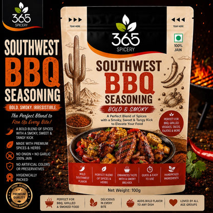Southwest BBQ Seasoning | Bold Smoky Grill Rub | Vegan | Gluten-Free | No Artificial Colours | 365 Spicery