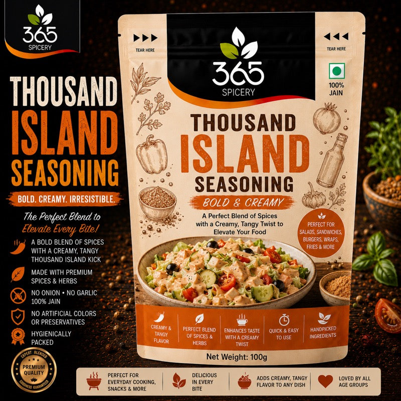 Thousand Island Seasoning | Tangy Salad & Dip Mix | Natural Ingredients | No Artificial Flavours | 365 Spicery