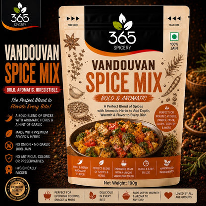 Vandouvan Spice Mix | French-Indian Curry Blend | Natural Ingredients | Vegan | No Artificial Flavours | 365 Spicery
