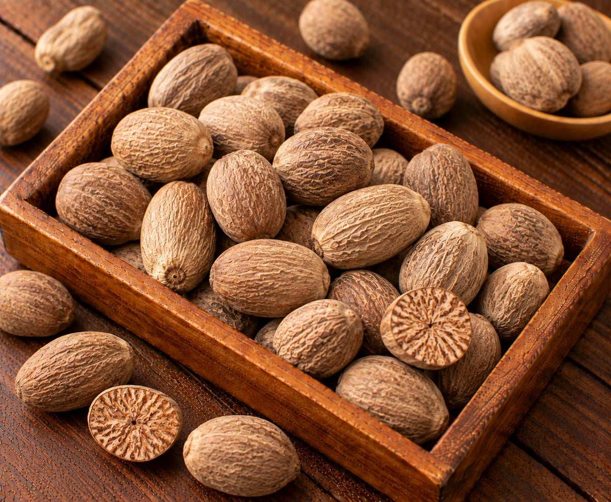 Nutmeg | Premium Jaiphal | Natural Ingredients | Gluten-Free | Aromatic Spice for Indian Cooking | 365 Spicery