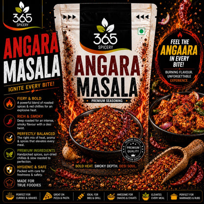 Angara Masala | Intense Spicy Fusion Blend | Natural Ingredients | No Artificial Flavours | 365 Spicery