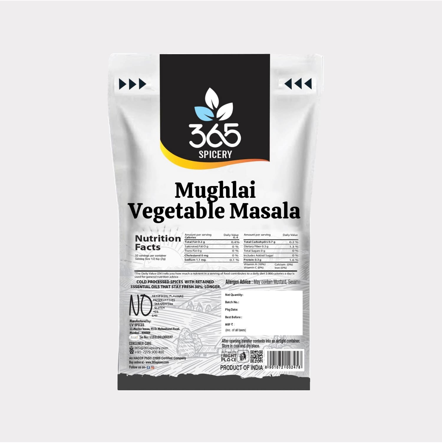 Mughlai Vegetable Masala