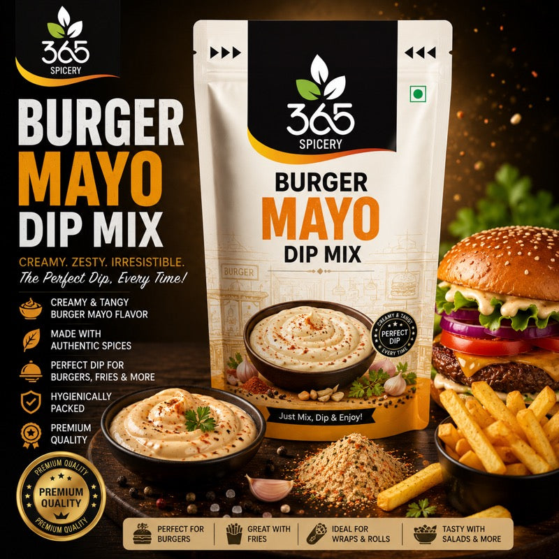 BURGER MAYO DIP MIX | Savoury Tangy Seasoning | Natural Ingredients | No Artificial Flavours | Vegan | 365 Spicery