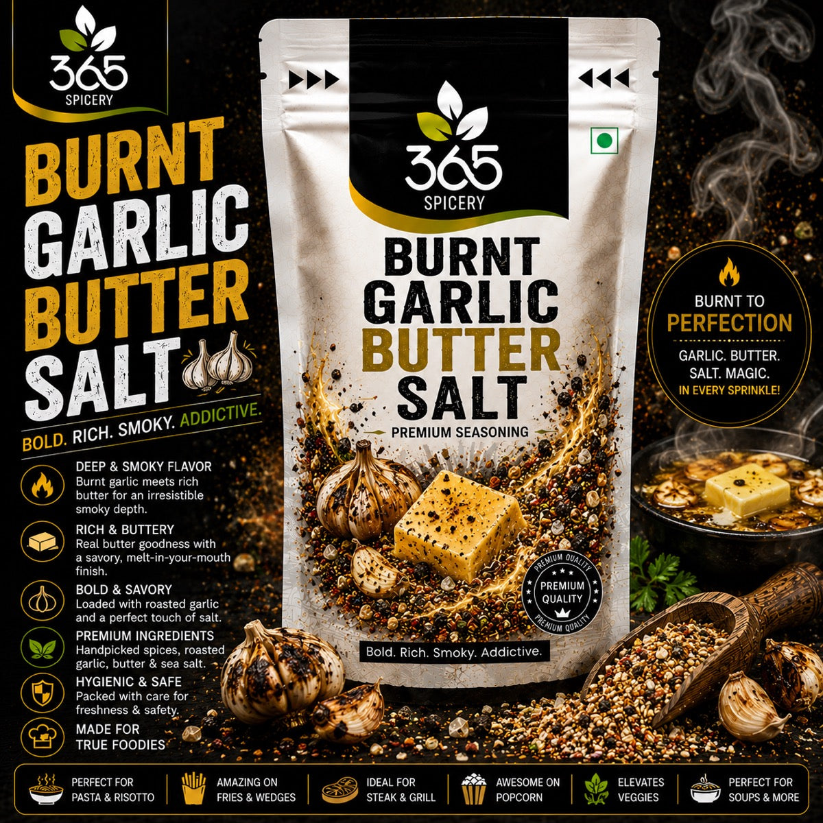 Burnt Garlic Butter Salt