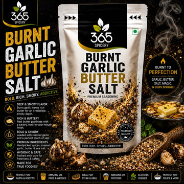 Burnt Garlic Butter Salt | Savoury Fusion Seasoning | Natural Ingredients | Gluten-Free | 365 Spicery