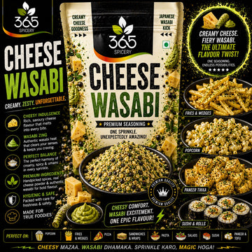 Cheese Wasabi | Savoury Fusion Sprinkle | Gluten-Free | No Artificial Flavours | No MSG | 365 Spicery