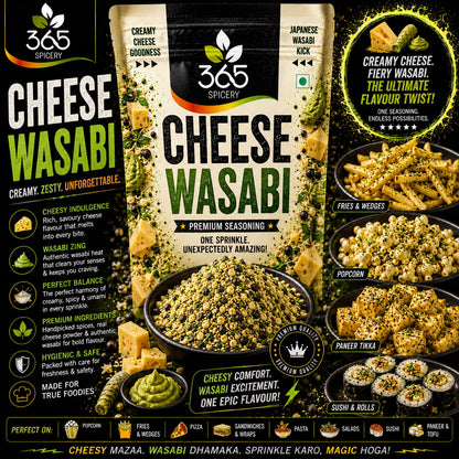 Cheese Wasabi | Savoury Fusion Sprinkle | Gluten-Free | No Artificial Flavours | No MSG | 365 Spicery