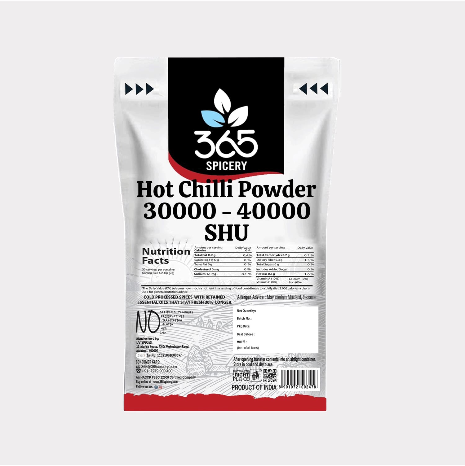 Hot Chilli Powder 30000 - 40000 SHU