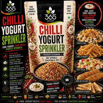 Chilli Yogurt Sprinkler | Tangy Fusion Seasoning | No Artificial Colours | No MSG | Healthy | 365 Spicery