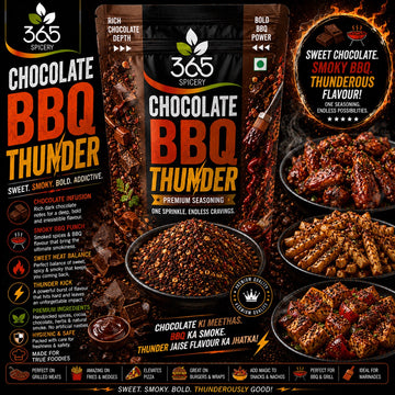 Chocolate BBQ Thunder | Gourmet Fusion Rub | Natural Ingredients | Vegan | Premium Quality | 365 Spicery