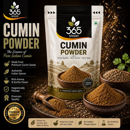 Cumin Powder | Jeera | Essential Indian Spice | Natural Ingredients | Gluten-Free | 365 Spicery