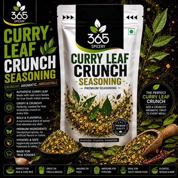 Curry Leaf Crunch | Aromatic Indian Fusion Mix | No Artificial Colours | Gluten-Free | 365 Spicery