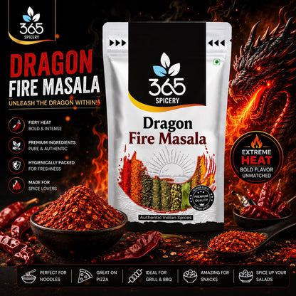 Dragon Fire Masala | Spicy Fusion Seasoning | Vegan | No Artificial Colours | Premium Quality | 365 Spicery