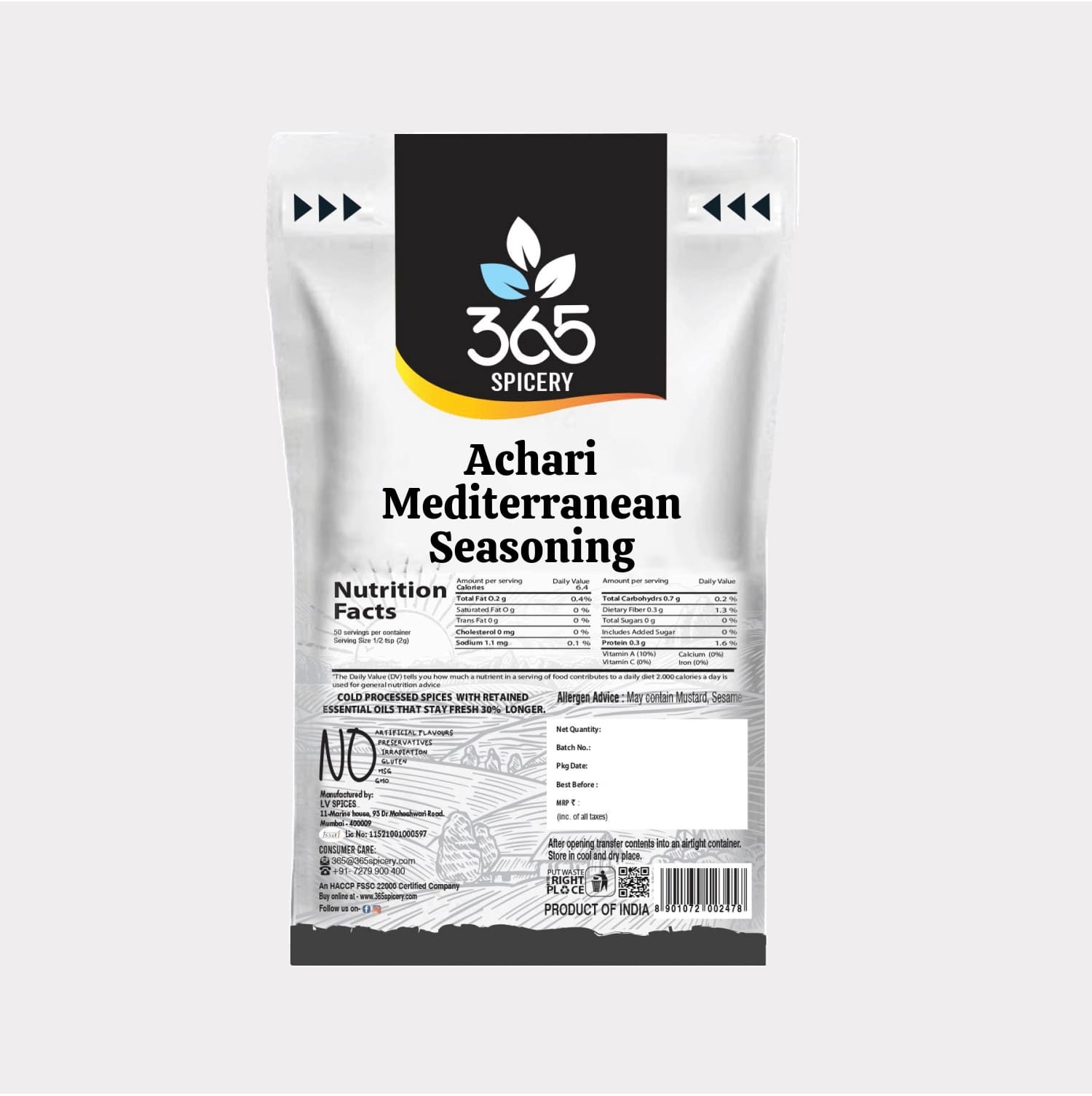 Achari Mediterranean Seasoning