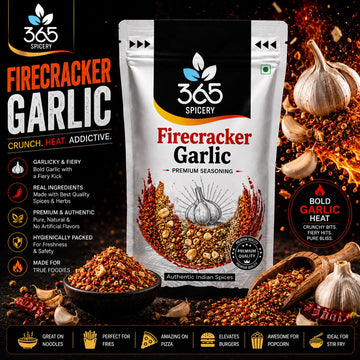 Firecracker Garlic | Bold Spicy Fusion Crunch | Vegan | No Artificial Colours | Premium | 365 Spicery