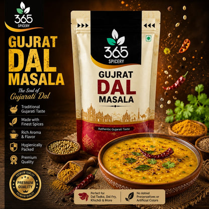 Gujarati Dal Masala | Authentic Sweet & Savory Lentil Blend | Natural Ingredients | 365 Spicery
