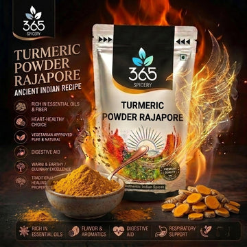 Turmeric Powder Rajapore | Deep Golden Spice | Authentic Indian Quality | No Artificial | 365 Spicery